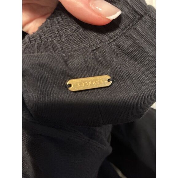 Lspace Active Black Challenger Pants Wide Leg Blue Stripe Xs - Picture 8 of 9